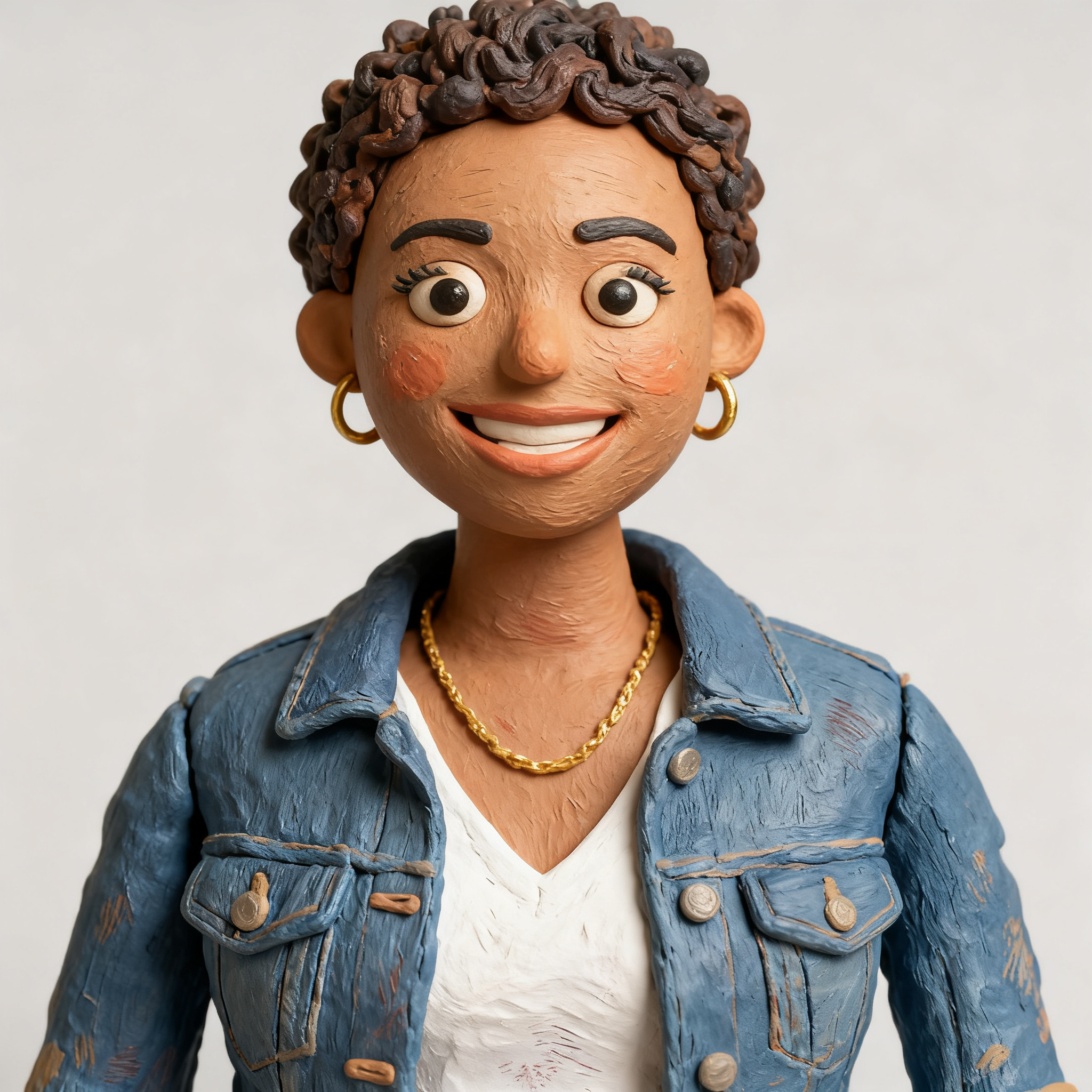 The same avatar as a claymation figure